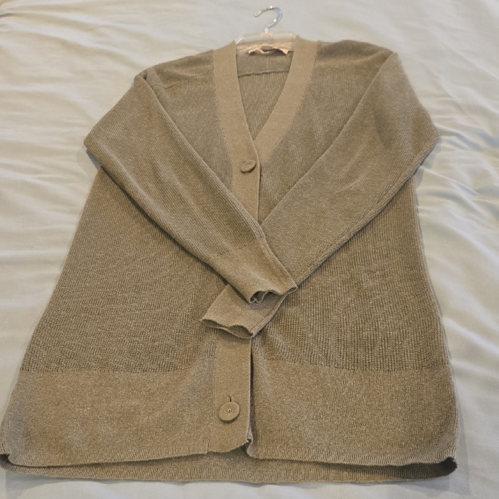 LOFT Women's Sage Green Cardigan - Picture 7 of 7